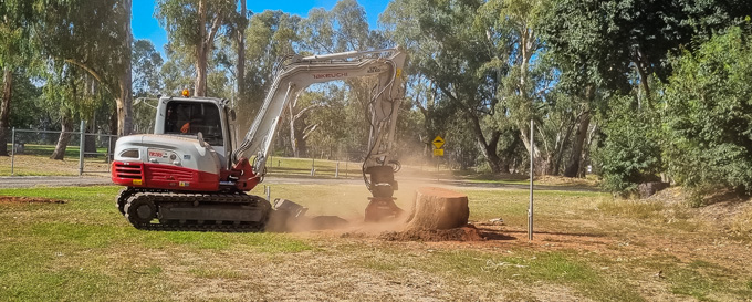 Stump Clearing at Enviro Culture Services NSW & VIC